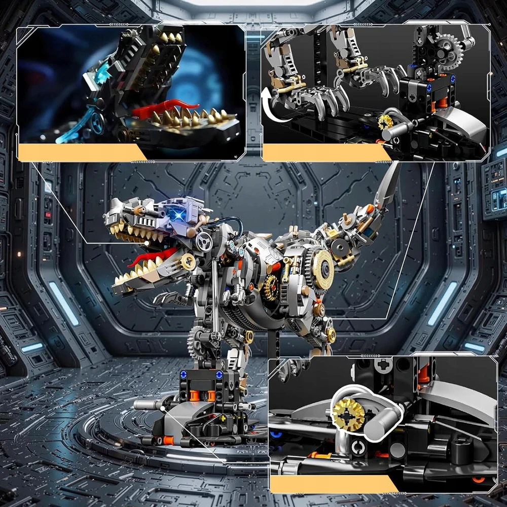 Bez Marki MECHANINIS DINOZAURŲ RINKINYS, ŽAISLAS, PADARA, DOVANA BERNIUKUI