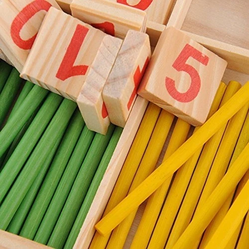 Bez Marki Mediniai skaičiavimo pagaliukai vaikams, Montessori