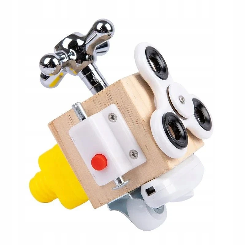 Bez Marki Medinis Montessori BUSY CUBE Manipuliacinis kubas