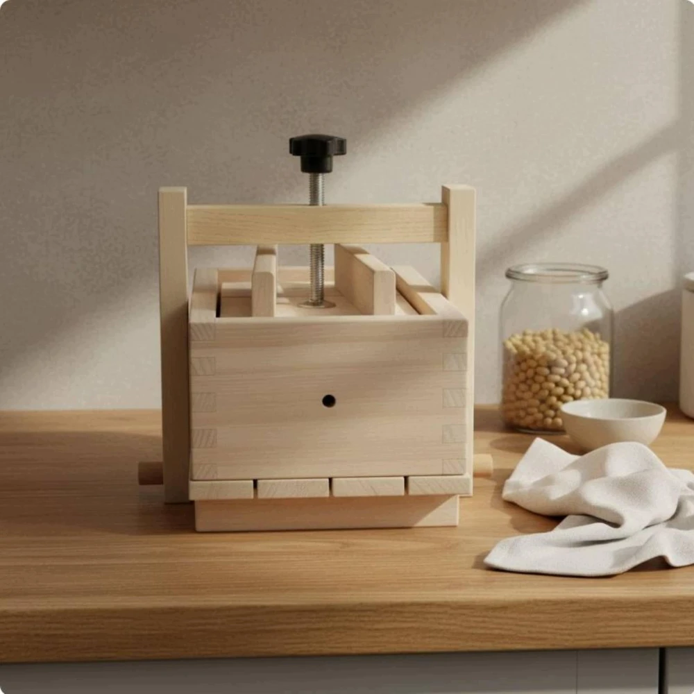 Bez Marki Medinis tofu presas „pasidaryk pats“ tofu dėžutė, paprasta naudoti varškės gaminimo aparatas namams 2 13-17-9 cm