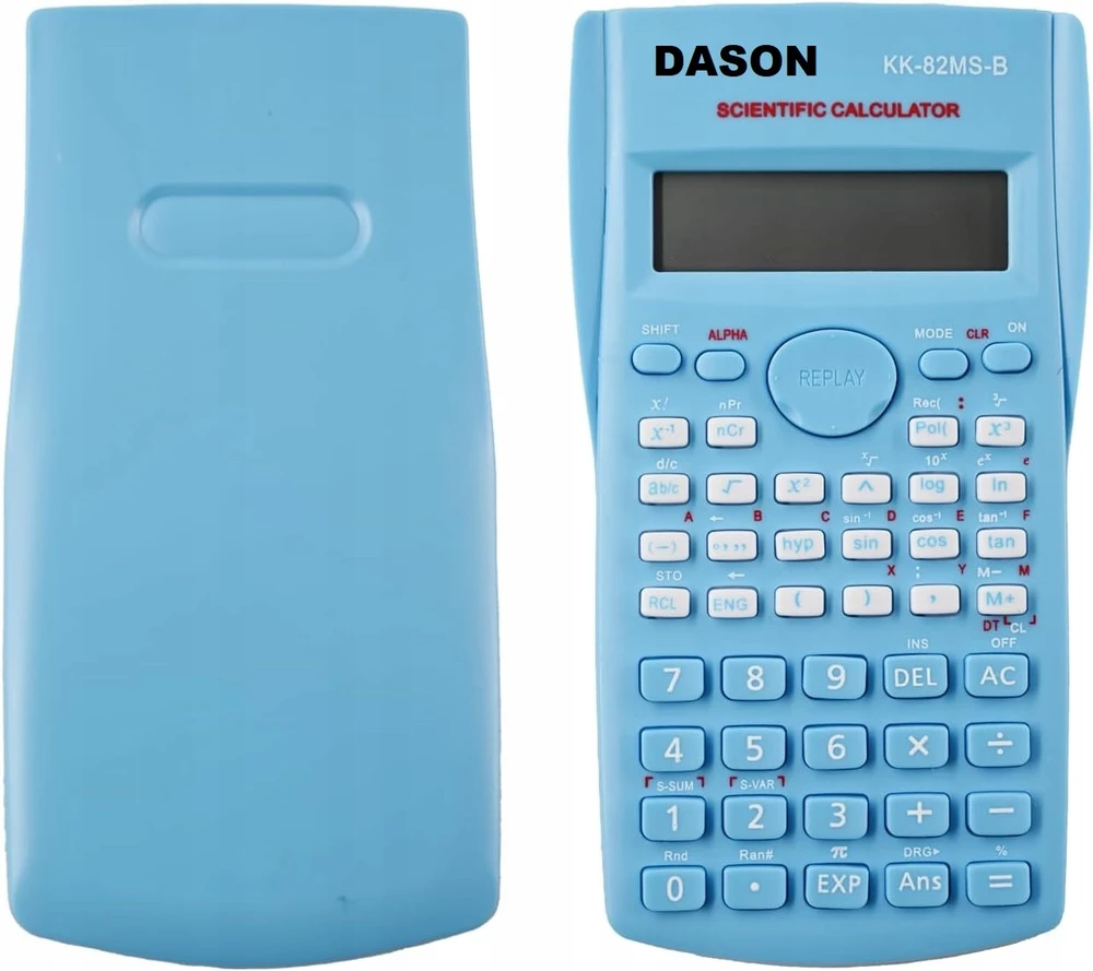 Bez Marki Mėlyna Scientific Calculator 240 Functions 2 Line School