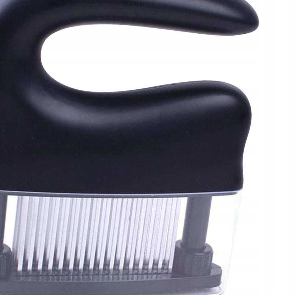 Bez Marki Mėsos minkštinimo įrankis su „Comfort Grip“ jautienos kepsnių gabalėliu, sunkiu juodu