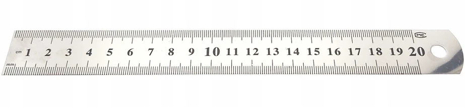 Bez Marki Metalinė liniuotė 20 cm, tiksli, patvari, mokyklai