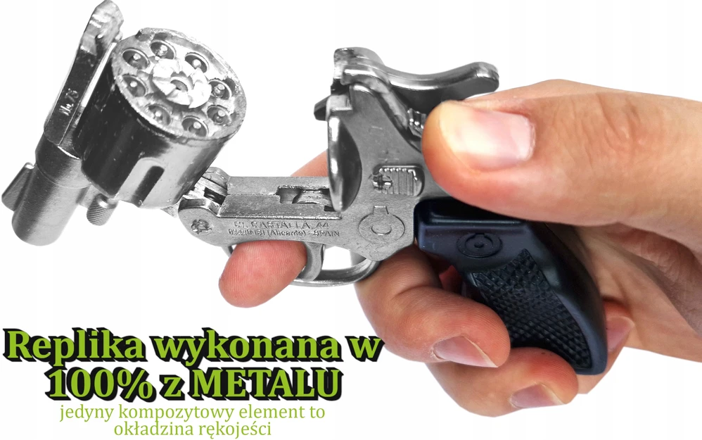 Bez Marki METALINIS DUKŠTELĖS pistoletas GONHER 8 ŠŪVIŲ POLICIJOS ROKAS REVOLVERIS