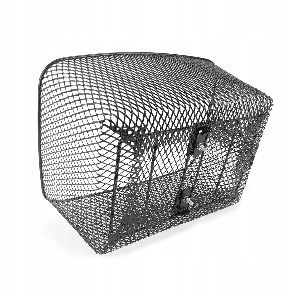 Bez Marki Metalinis dviračio krepšelis prisukamas prie stovo 41x31cm + apsauginis tinklelis