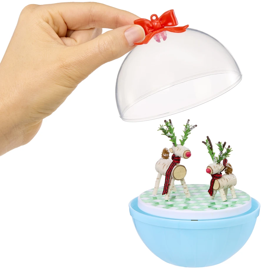 Bez Marki Mga's Mini Make It Mini Holiday Kalėdinė rutulio formos staigmena