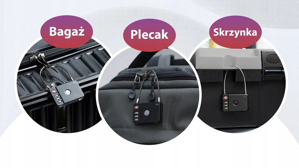 Bez Marki MiLi GPS Bluetooth MiLock Tracker HD-P16-L (tik) bagažo spyna balta