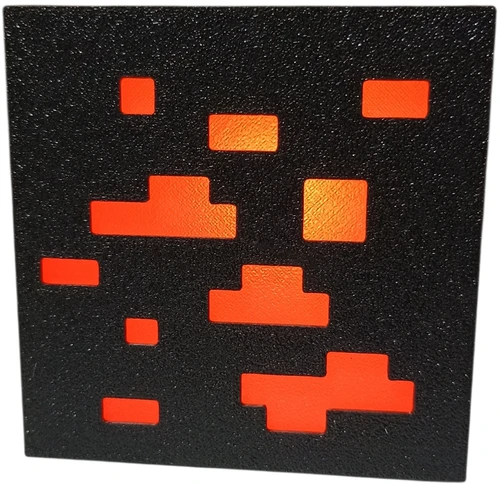Bez Marki Minecraft Lampka nocna Lawa
