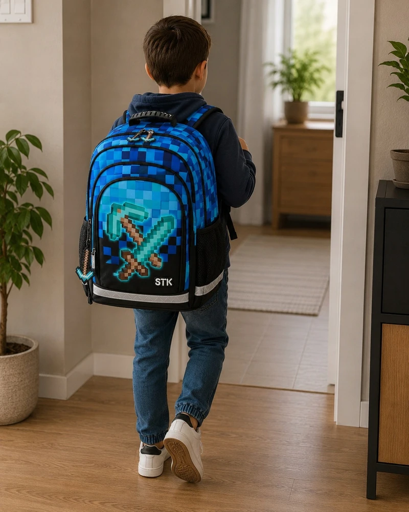 Bez Marki MINECRAFT SCHOOL KUPRINĖ IKIMOKKYKLINĖ KURIŠINĖ 23L KURIŠINĖ BERNIUKUI