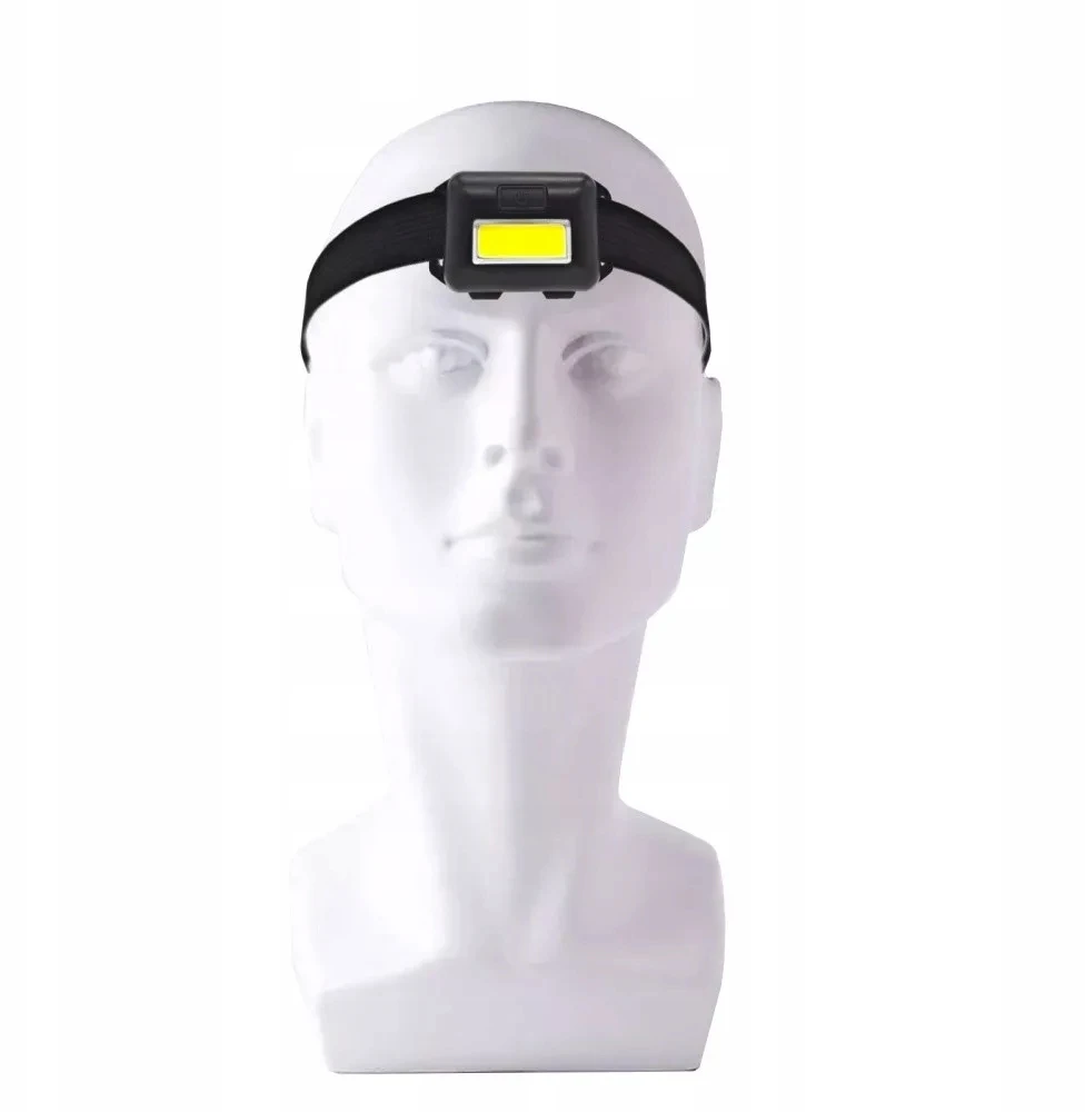 Bez Marki mini priekinis žibintas - COB 3xAA, 3 veikimo režimai