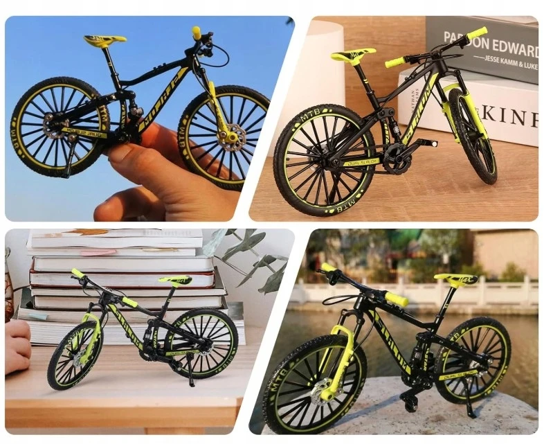 Bez Marki MINIATŪRINIS METALINIS MINI PIRŠTŲ DVIRAČIO ŽAISLAS KALNŲ DVIRAČIO KOLEKTORIAUS MODELIS 1:10