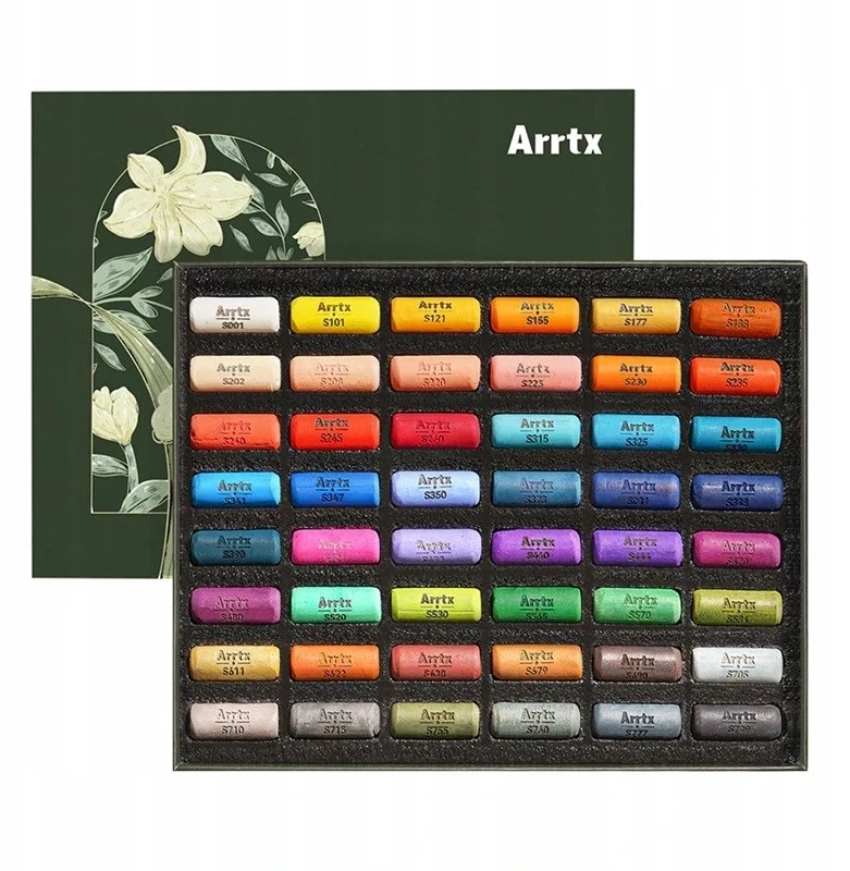 Minkštų pastelių rinkinys ARRTX, 48 spalvų