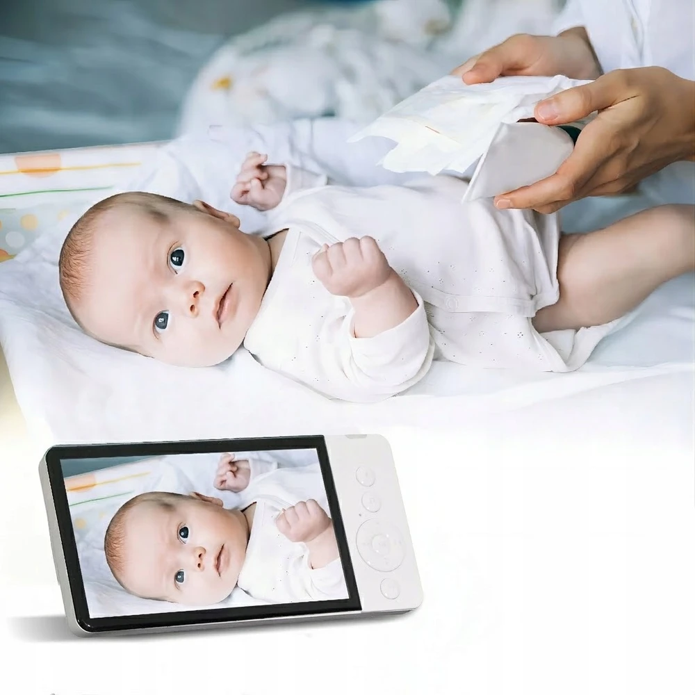 Bez Marki Mobili auklė KAMERA OBROTOWA LCD 5'' 5000mAh ZOOM NAGRYWANIE 400M