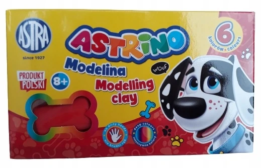 Bez Marki Modelina 6 Kolorów Rinkinys do SZKOŁY dla Dzieci Astrino MODELINA Astra Super