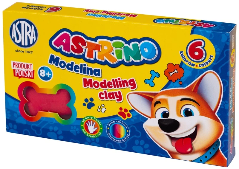 Bez Marki Modelina 6 Kolorów Rinkinys do SZKOŁY dla Dzieci Astrino MODELINA Astra Super