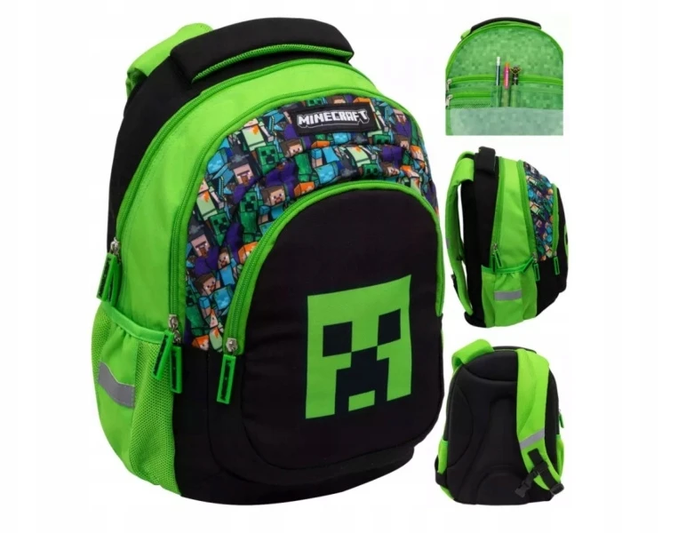 Bez Marki MOKYKLINĖ KUPRINĖ VAIKUI MINECRAFT ŽAIDĖJUI, BERNIUKUI, TALPINĖS, KELIAMOSIOS