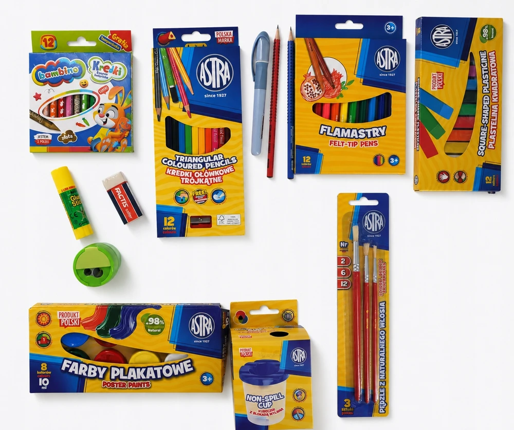 Bez Marki Mokyklinė lovatiesė 1-3 klasių OXFORD ASTRA Art Set XXL užvalkalai