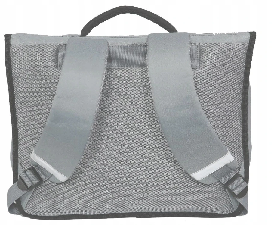 Bez Marki Mokyklinė rankinė 38 cm – Žvaigždžių karai / The Mandalorian | Juoda ir pilka | Bagtroteris