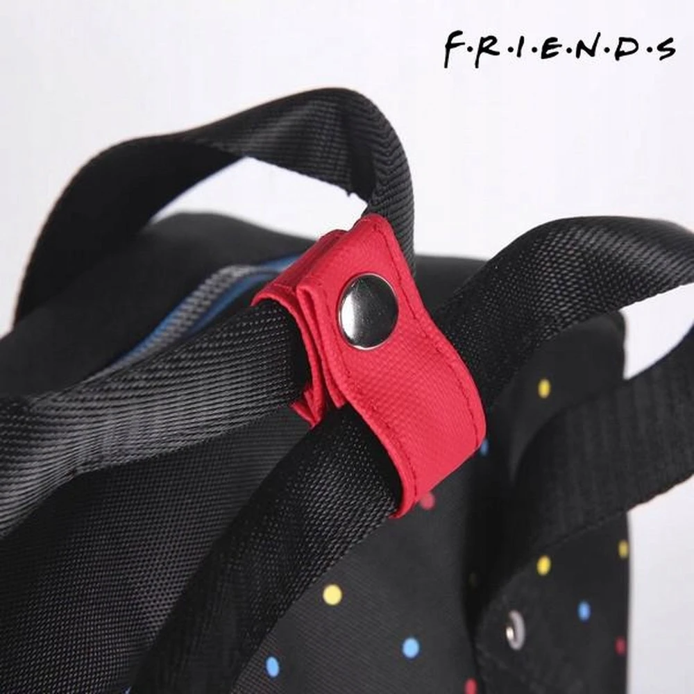 Bez Marki Mokyklinis krepšys Friends, juoda