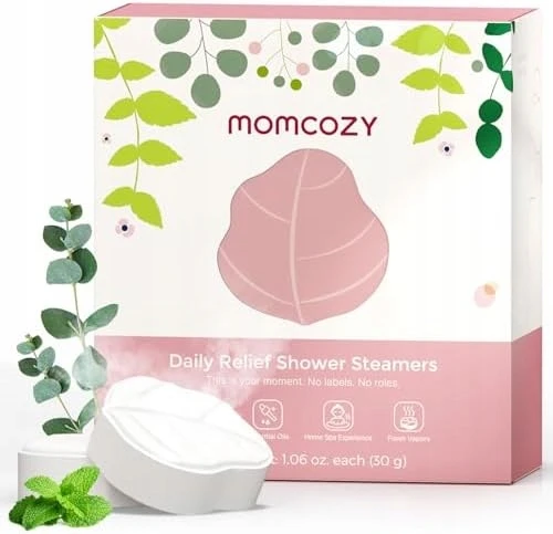 Bez Marki Momcozy 14 vnt. garų dušo tabletės su eukaliptu ir mėta