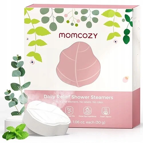 Bez Marki Momcozy 14 vnt. garų dušo tabletės su eukaliptu ir mėta