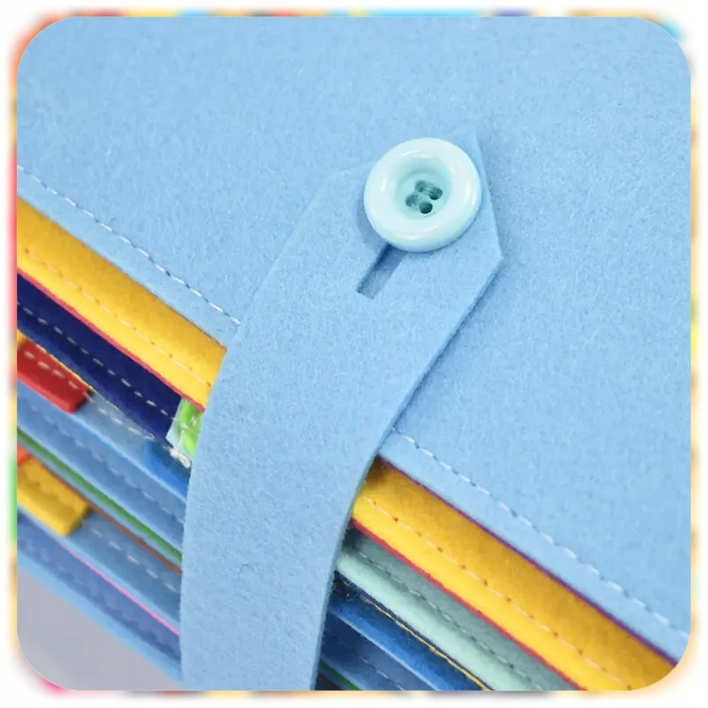 Bez Marki MONTESSORI UGDOMOJI KNYGA JAUTIMO KNYGA VAIKAMS SU VELCRO
