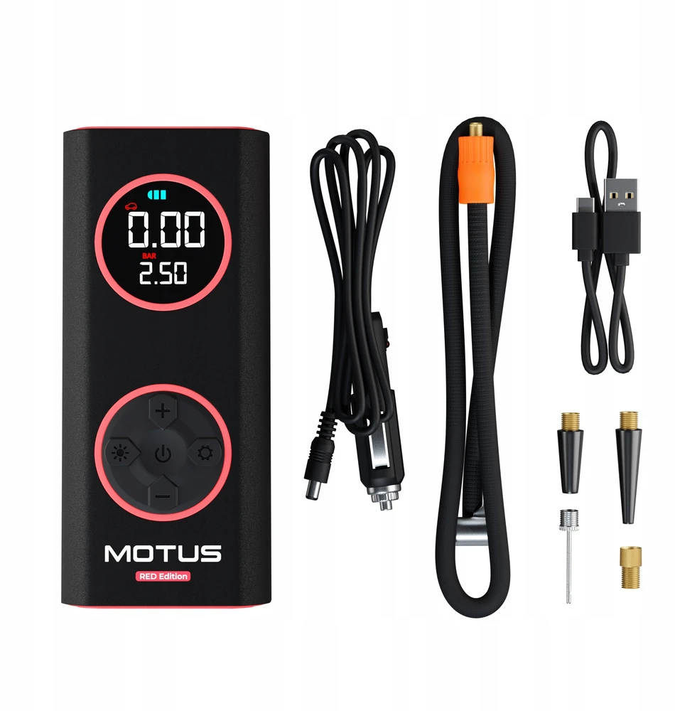 Bez Marki Motus Airpump Pro Raudona Edition elektrinis kompresorius 96w, 7500 Mah