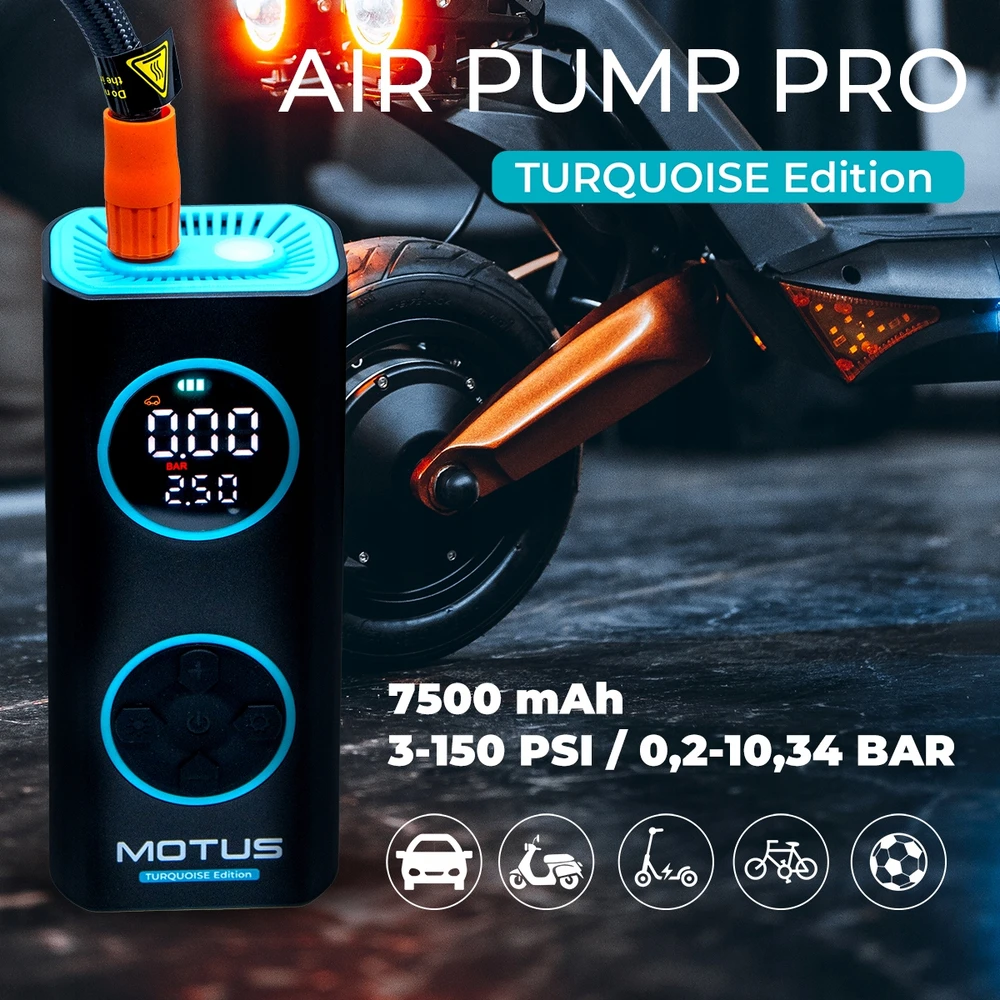 Bez Marki Motus Airpump Pro Turquoise - Elektrinė Pripūtimo Pompa 96w