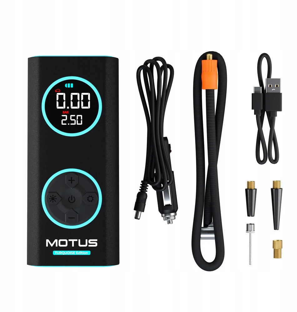 Bez Marki Motus Airpump Pro Turquoise - Elektrinė Pripūtimo Pompa 96w