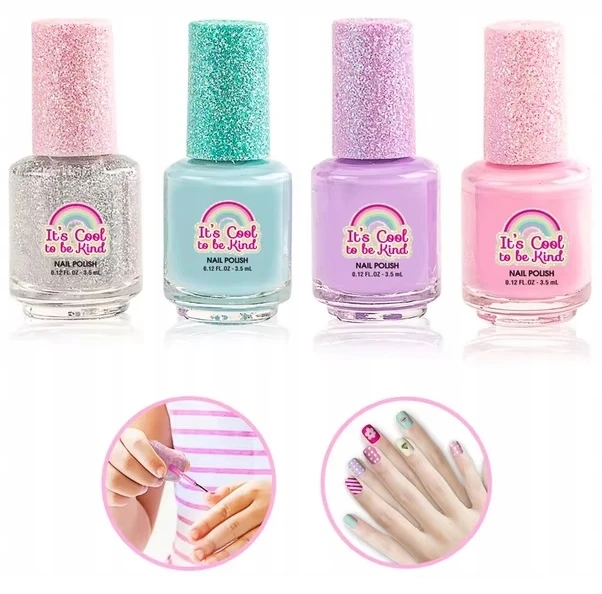 Bez Marki NAGAŠŲ LAKŲ GLITTER COLORS MANIKIŪRO NULEPIMO RINKINYS