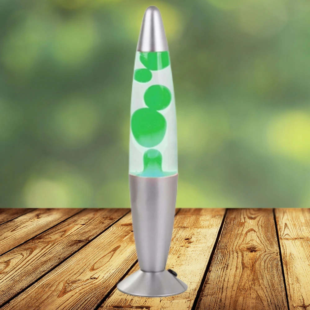 Bez Marki Naktinė lempa LAMPA WODNA RELAKSUJĄCA Z WOSKIEM LAWA LAVA NA BIURKO ŽALIA