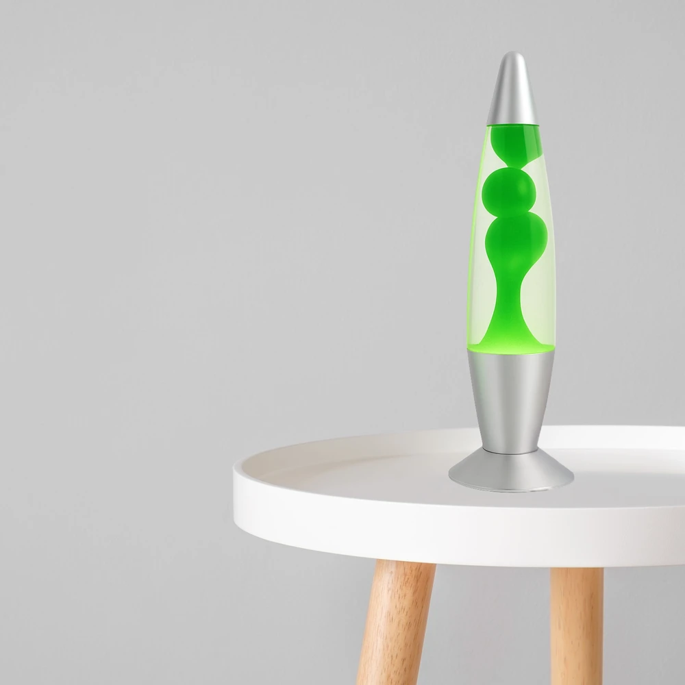 Bez Marki Naktinė lempa LAMPA WODNA RELAKSUJĄCA Z WOSKIEM LAWA LAVA NA BIURKO ŽALIA