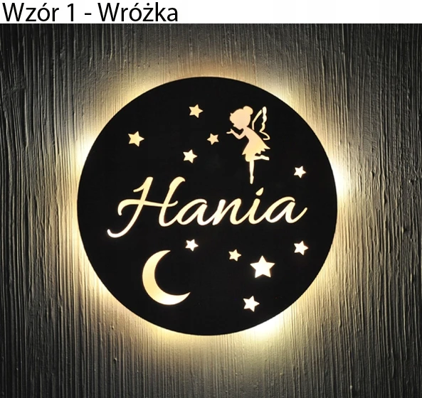 Bez Marki Naktinė lempa LED IMIENIEM DZIECKA WISZĄCA-STOJĄCA BEZPIECZNA ZABUDOWANY TYŁ