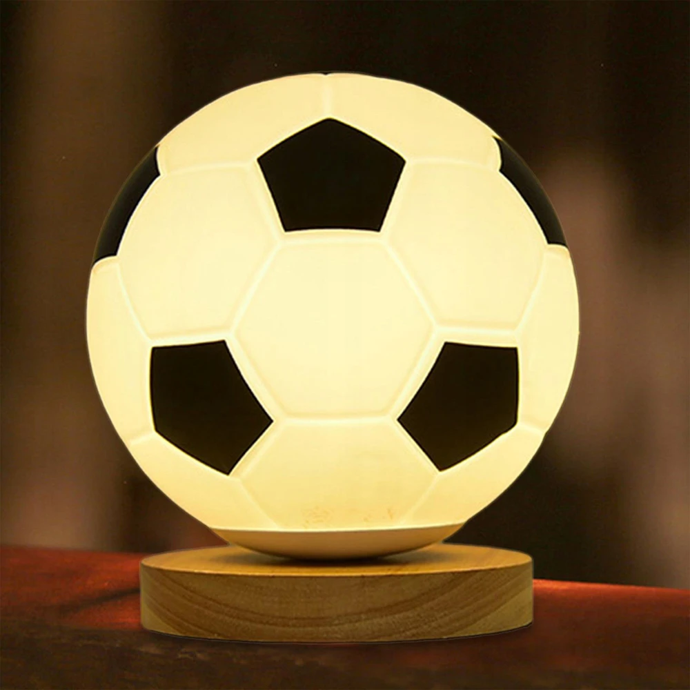 Bez Marki Naktinė lempa LED PIŁKA NOŻNA NA PREZENT DLA DZIECKA 3D LAMPA PIŁKARSKA