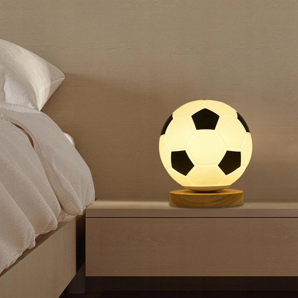 Bez Marki Naktinė lempa LED PIŁKA NOŻNA NA PREZENT DLA DZIECKA 3D LAMPA PIŁKARSKA