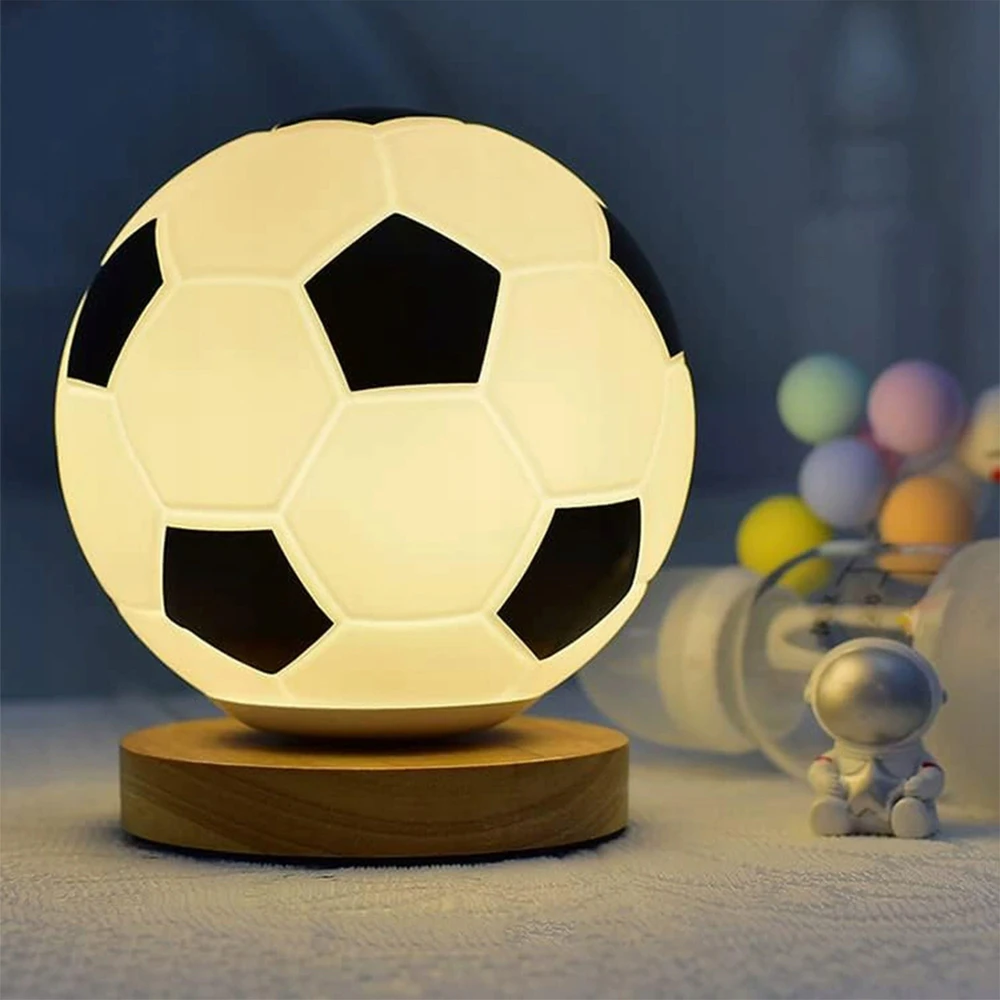 Bez Marki Naktinė lempa LED PIŁKA NOŻNA NA PREZENT DLA DZIECKA 3D LAMPA PIŁKARSKA