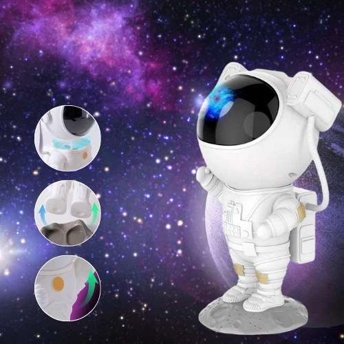 Bez Marki Naktinė lempa LED Projektorius GWIAZD ASTRONAUTA RZUTNIK GWIAZD NIEBA DZIECI 3D