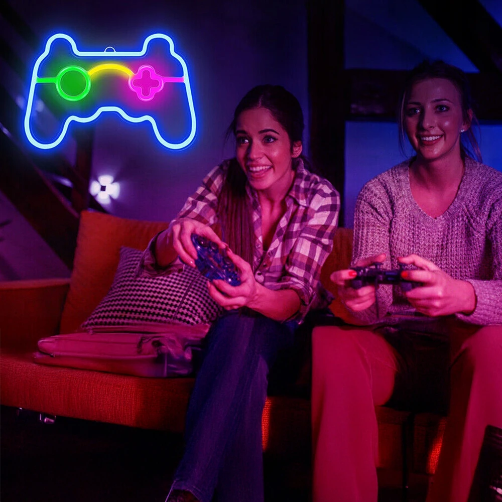 Bez Marki Naktinė lempa NEON POKÓJ DZIECIĘCY PAD LED POKÓJ GAMEMINGOWY USB BATERIE