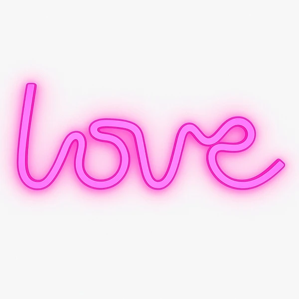 Bez Marki NEON LED NA ŚCIANĘ LAMPA USB NOCNA LOVE ROŽINĖ DEKORACJA DO POKOJU OZDOBA