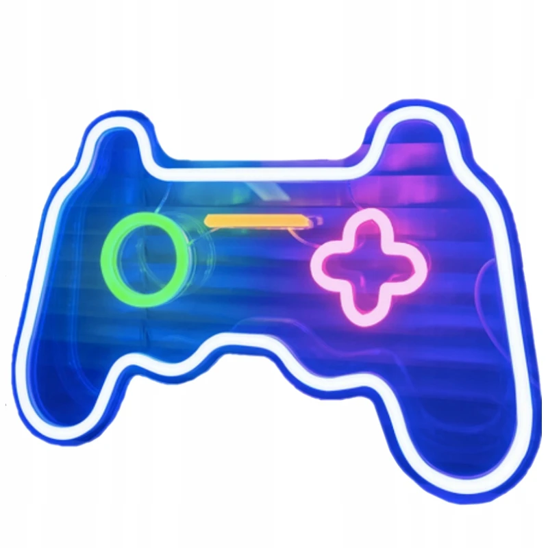 Bez Marki Neon LED PAD dla fana kontroler gier do pokoju gracza gamera nastolatka