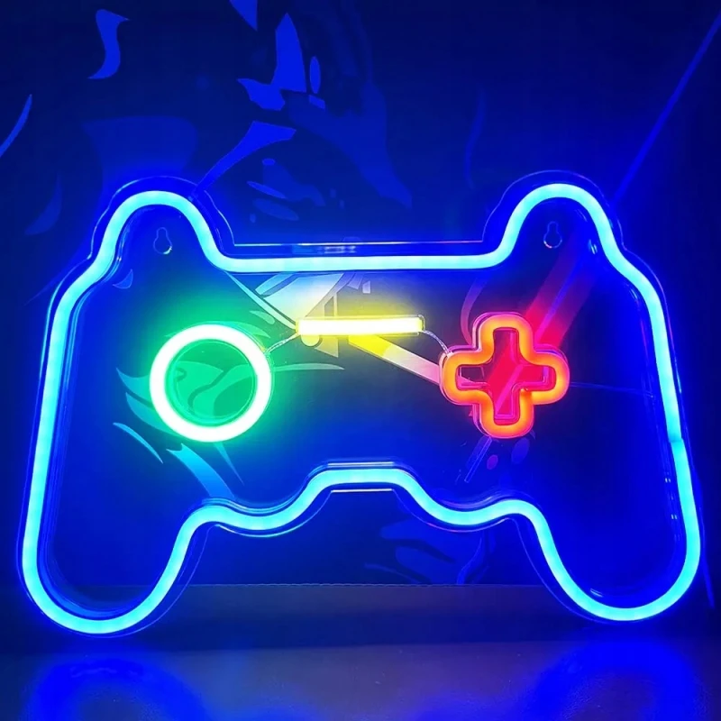 Bez Marki Neon LED PAD dla fana kontroler gier do pokoju gracza gamera nastolatka