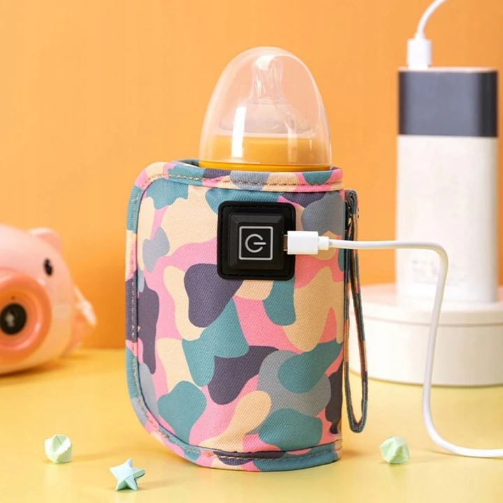 Bez Marki NEŠIMASIS TURISTINIS ŠILDYTUVAS PIENO BUTELIAMS TRAVEL LAYETTE USB 5V
