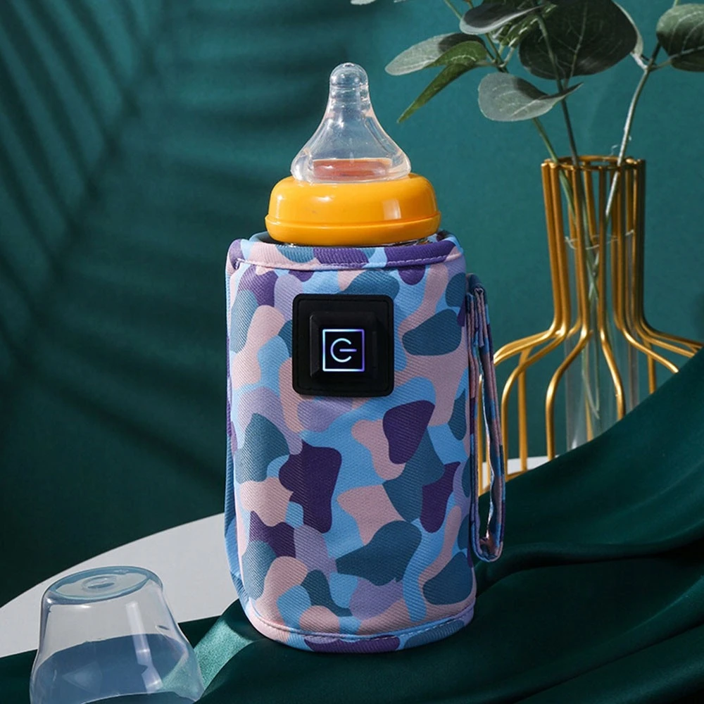 Bez Marki NEŠIMASIS TURISTINIS ŠILDYTUVAS PIENO BUTELIAMS TRAVEL LAYETTE USB 5V