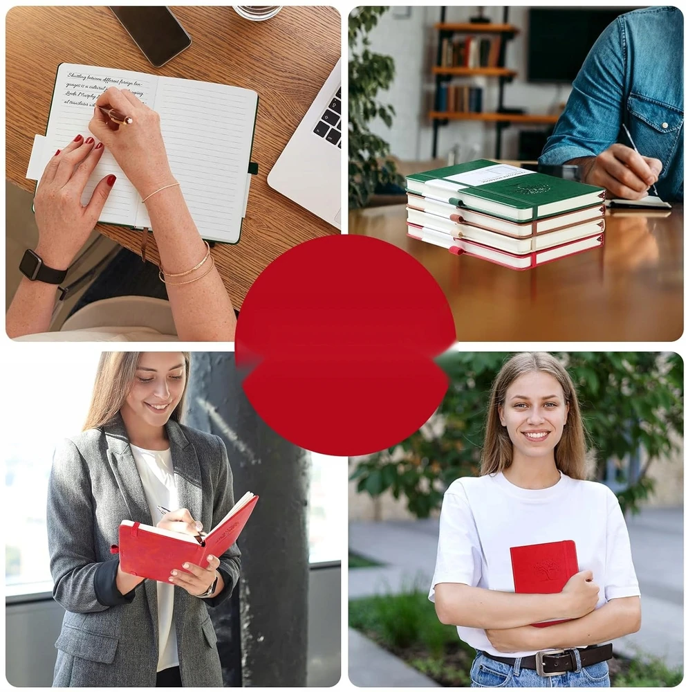 Bez Marki NEŠINIŲ BOOK A5 RAUDONAS KIETOS PU ODOS KILPA TUŠINYS SKAIČIUS LYGIS