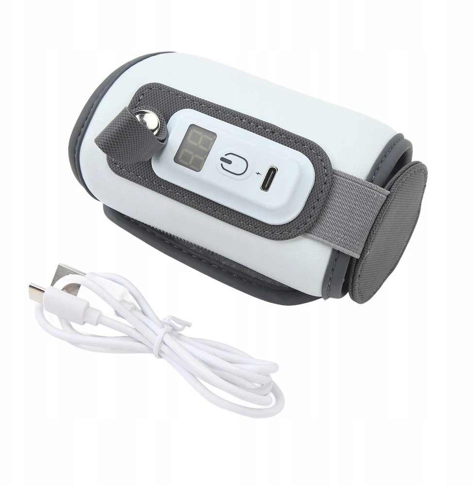 Bez Marki NEŠIOJAMAS TERMO USB ŠILDYTUVAS PIENO BUTELIAMS, PILKAS