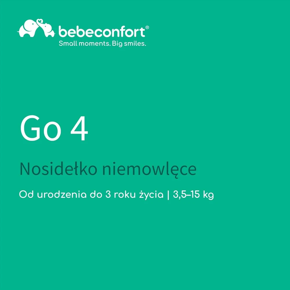 Bez Marki Nešioklė Bebe Confort Go4, Juodas chic