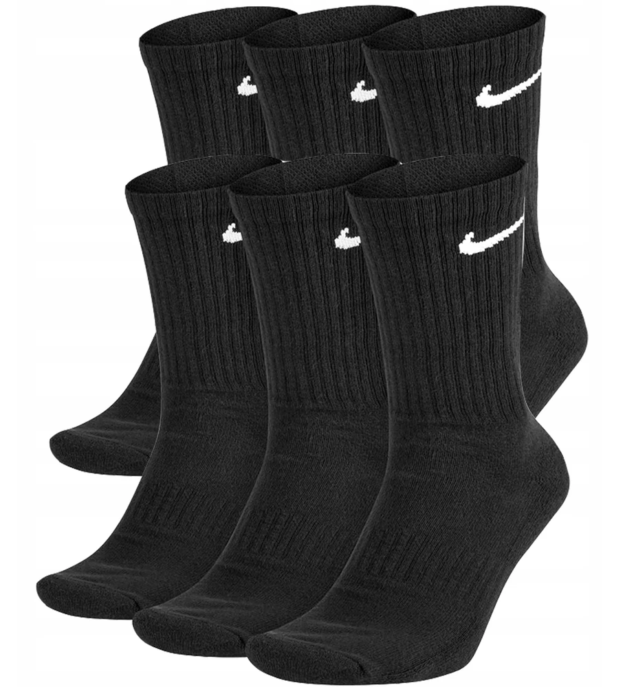 Bez Marki Nike Everyday paminkštintos kojinės 6 poros Dri-FIT SX7666-010 38-42 juodos
