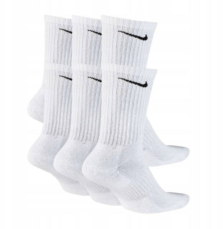 Bez Marki NIKE kojinės, 6 porų rinkinys, aukšta medvilnė, treniruotėms, dydis. 42-46