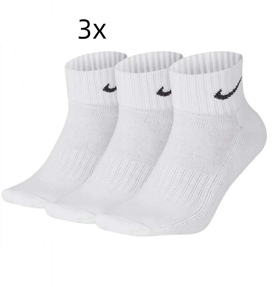 Bez Marki NIKE vidutinio ilgio kojinės, kasdienės pagalvėlės kulkšnies DRI-FIT 3 pak. 42-46