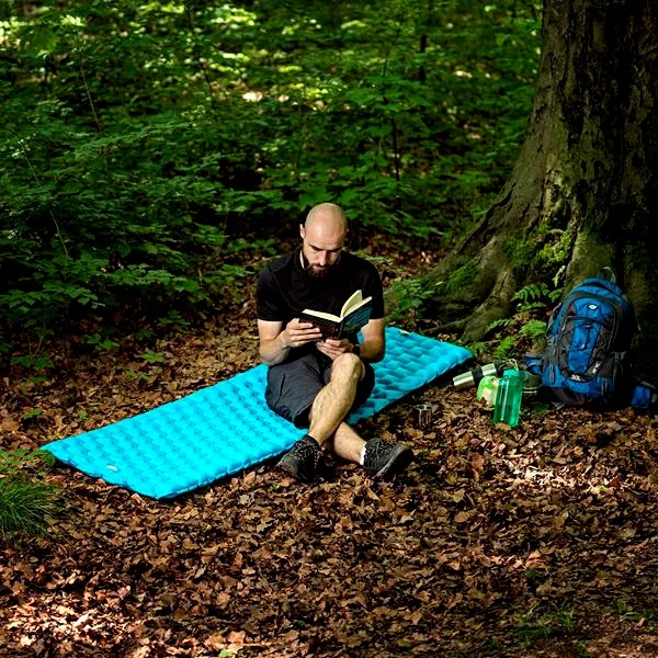 Bez Marki Nils Camp Nc4007 Mėlyna turistinė miegojimo kempingo paklotė 193cm